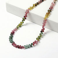 Certified & Appraised Iliana 18K Yellow Gold AAA Multi-Tourmaline Beaded Necklace (18 Inches) with 2 Inch Extender 60.00 ctw