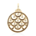 White and Champagne Austrian Crystal Pendant - Sticky add to cart bar