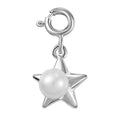 Freshwater Pearl Charm in Platinum Over Sterling Silver - Sticky add to cart bar