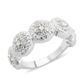 White Austrian Crystal Ring - Sticky add to cart bar