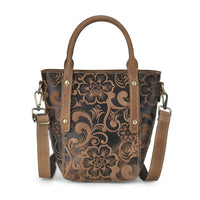 Italy Retor Noble Collection Brown Genuine Leather Crossbody Bag (11"x 5.1"x 9.5") with Handle Drop and Shoulder Strap
