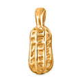 Electroform Peanut Pendant without Chain in 24K Yellow Gold 2 Grams - Sticky add to cart bar