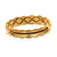 24K Yellow Gold Electroform Cross Ring (Size 10.0) (1.50 g)