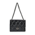 Black Genuine Leather Crossbody Bag (11.4"x7.9"x6.3") With Shoulder Strap - Sticky add to cart bar
