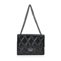 Black Genuine Leather Crossbody Bag (11.4"x7.9"x6.3") With Shoulder Strap