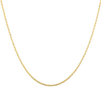 14K Yellow Gold 1.5mm Rope Chain Necklace 22 Inches 1.60 Grams