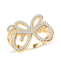 Lustro Stella Finest CZ Ring in 14K Yellow Gold Over Sterling Silver (Size 6.0)