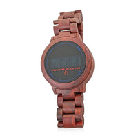 Genoa Electronic Movement LED Dial Watch with Colored Bamboo Strap (44mm) (6.0-7.0 Inch)