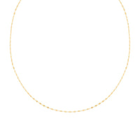 Clover Petali Italian 10K Yellow Gold Necklace 1.40 Grams