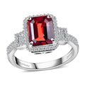 One Time Only Rhapsody 950 Platinum AAAA Ouro Fino Rubellite, Diamond (E-F, VS2) Ring (Size 10.0) (7 g) 3.25 ctw - Sticky add to cart bar