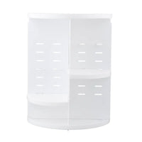 Black 360 Degree Rotatable Makeup Organizer (11.8"x9.1")