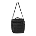 Genuine Leather Men's Crossbody Bag with Croc-Embossed Pattern Flap - Sticky add to cart bar