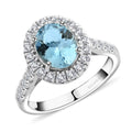 Certified & Appraised Rhapsody 950 Platinum AAAA Santa Maria Aquamarine, Diamond (E-F, VS2) (0.75 cts) Ring (Size 10.0) (6 g) (Del. in 10-12 Days) 2.15 ctw - Sticky add to cart bar