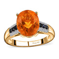 Premium Brazilian Fire Opal and Multi Gemstone Ring in Vermeil Yellow Gold Over Sterling Silver (Size 7.0) 2.75 ctw - Sticky add to cart bar