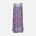 Tamsy Blue Art Midi Umbrella Dress - (28.34"x51.18") - Sticky add to cart bar