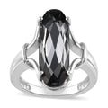 J Francis Embellished with Silver Night Crystal by Swarovski Ring in Platinum Over Sterling Silver (Size 10.0) - Sticky add to cart bar