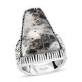 Artisan Crafted White Buffalo Ring in Sterling Silver (Size 10.0) 20.55 ctw - Sticky add to cart bar