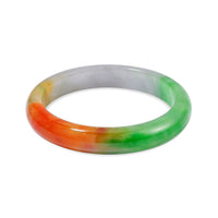 Multi Color Jade Bangle Bracelet (6.50 In) 250.00 ctw