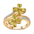 Premium Sava Sphene, White Zircon Ring in Vermeil YG Over Sterling Silver (Size 6.0) 2.15 ctw - Sticky add to cart bar