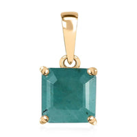 Luxoro 10K Yellow Gold Premium Grandidierite Solitaire Pendant without Chain 2.65 ctw