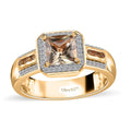 AAA Turkizite, Multi Gemstone Halo Ring in Vermeil YG Over Sterling Silver (Size 6.0) 1.75 ctw - Sticky add to cart bar