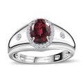 Rhapsody 950 Platinum AAAA Ouro Fino Rubellite and E-F VS2 Diamond Men's Ring (Size 10.0) 9.75 Grams 2.20 ctw (Del. in 10-12 Days) - Sticky add to cart bar