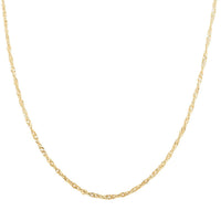 Grande Bella Italian 10K Yellow Gold Singapore Chain Necklace (20 Inches) (2.38 Grams)