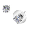 Strontium Titanate Stud Earrings in Platinum Over Sterling Silver 2.50 ctw - Sticky add to cart bar