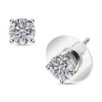 Strontium Titanate Stud Earrings in Platinum Over Sterling Silver 2.50 ctw