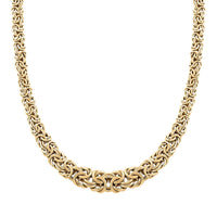 Bizantina Italian 10K Yellow Gold Chain Necklace 20 Inches 23.70 Grams