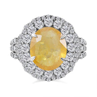 Niassa Ruby (FF) and White Topaz Ring in Platinum Over Sterling Silver (Size 7.0) 9.35 ctw