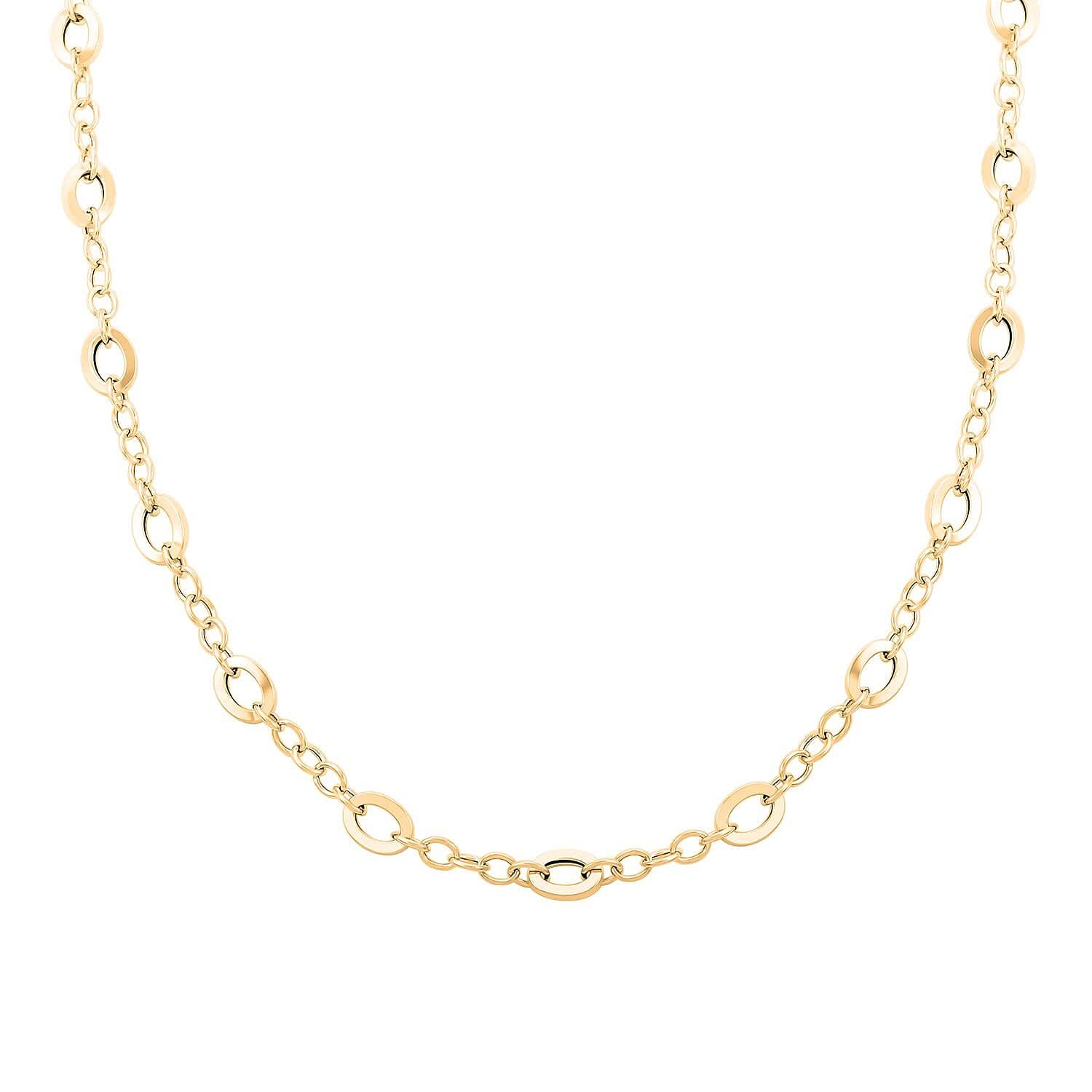 Preziosa Italian 14K Yellow Gold Chain Necklace 18-20 Inches 4.04 Grams