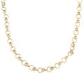 Lussuosa Italian 10K Yellow Gold Rolo Byzantine Chain Necklace 18-20 Inches 6.58 Grams - Sticky add to cart bar