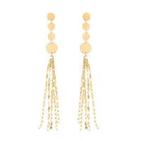 Campanella Italian 10K Yellow Gold Earrings 1.95 Grams