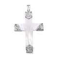 Bali Legacy Abalone Shell Cross Pendant in Sterling Silver - Sticky add to cart bar