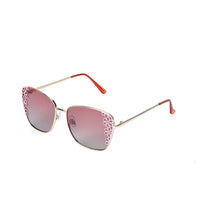Flower Design UV400 Polarized Sunglass with Storage Bag- Gray
