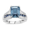 Blue Moissanite