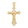 Made in America 10K Yellow Gold Rose Pendant 0.50 Grams - Sticky add to cart bar