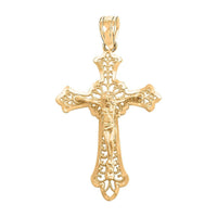 Made in America 10K Yellow Gold Rose Pendant 0.50 Grams