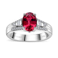 Luxoro 10K White Gold AAA Ouro Fino Rubellite and G-H I2 Diamond Ring (Size 10.0) 4.65 Grams 1.60 ctw - Sticky add to cart bar