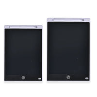 2pcs Writing Tablet (12“ and 10") with Color Pen - White