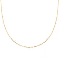 Chain Necklace in 14K Yellow Gold Over Sterling Silver 24 Inches 2.80 Grams