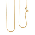 Snake Chain Necklace in 14K Yellow Gold Over Sterling Silver 10.9 Grams 24 Inches - Sticky add to cart bar