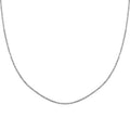 Sparkle Chain Necklace in Rhodium Over Sterling Silver 4.90 Grams 24 Inches - Sticky add to cart bar