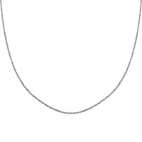 Sparkle Chain Necklace in Rhodium Over Sterling Silver 4.90 Grams 24 Inches