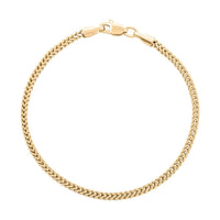 10K Yellow Gold 1.8mm Fancy Palma Bracelet (6.00 In) 1.50 Grams