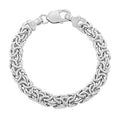 Italian Sterling Silver Byzantine Bracelet (7.50 In) 18.85 Grams - Sticky add to cart bar
