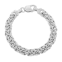 Italian Sterling Silver Byzantine Bracelet (7.50 In) 18.85 Grams