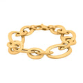 Italian Sterling Silver Oval Link Bracelet (7.50 In) (18.50 g) - Sticky add to cart bar