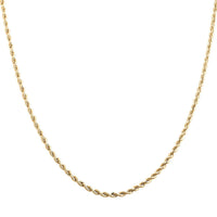 Seta Corda Italian 10K Yellow Gold 1.5mm Chain Necklace 24 Inches 1.5 Grams